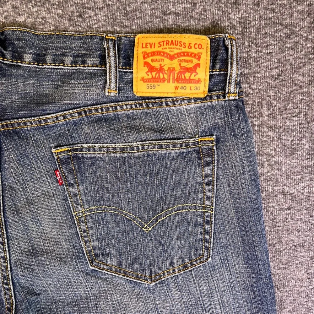 Levis 559 Jeans Men 40x30 Relaxed Straight Baggy Casual Denim Classic Streetwear
